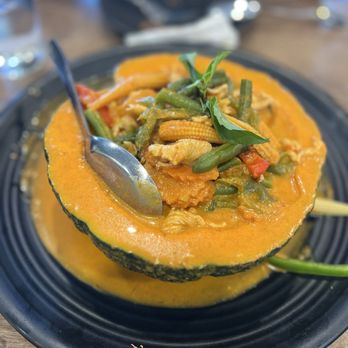Andaman Thai - Pumpkin Curry with chicken - Thai Near Me - Walnut Creek, California
