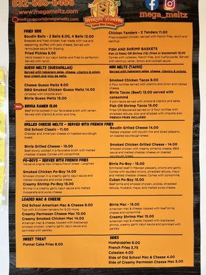 Menu photo 1 Mega Meltz Tomball, TX