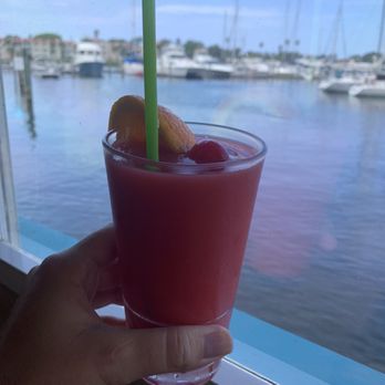 Dockside Waterfront Grill - Strawberry Banana Daiquiri .... Not good. 1/10 - Seafood Near Me - Venice, Florida Dockside Waterfront Grill - Strawberry Banana Daiquiri .... Not good. 1/10 - Seafood Near Me - Venice, Florida