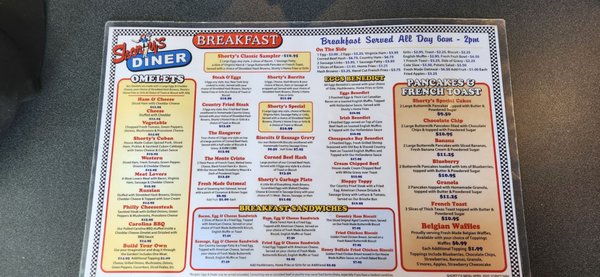 Menu photo 7 Shorty's Diner Yorktown, VA