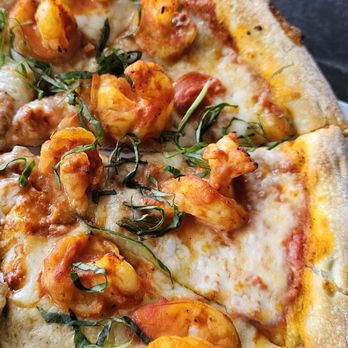Viibz - Gamberetti Bliss (Shrimp pizza in vodka sauce) - Cocktail Bars Near Me - North Hollywood, California Viibz - Gamberetti Bliss (Shrimp pizza in vodka sauce) - Cocktail Bars Near Me - North Hollywood, California
