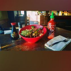 Genghis Grill - The soy sauce bottle no more