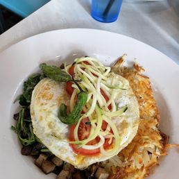 The trailer blazer - swapped scrambled eggs for over medium. And added zucchini The trailer blazer - swapped scrambled eggs for over medium. And added zucchini