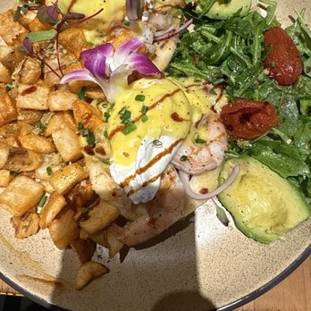 Bistrology - Shrimp eggs Benedict - Breakfast & Brunch Near Me - Pensacola, Florida