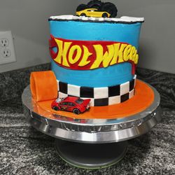 QC Sweetss - My son's Hot Wheel cake.