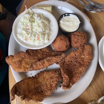 Old Mill Restaurant - Fried catfish and cole slaw - American Near Me - Pigeon Forge, Tennessee