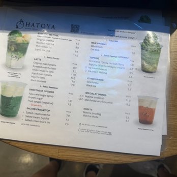 Hatoya - Menu - Coffee & Tea Near Me - Las Vegas, Nevada Hatoya - Menu - Coffee & Tea Near Me - Las Vegas, Nevada