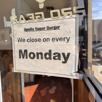Apollo Super Burgers - Closed on Mondays - Burgers Near Me - Temple City, California Apollo Super Burgers - Closed on Mondays - Burgers Near Me - Temple City, California