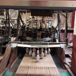 Elks Bowling Alley - The pin setter.