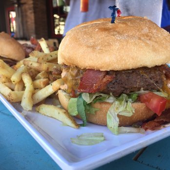 Fronk's - Maple bacon burger with regular fries - Burgers Near Me - Bellflower, California