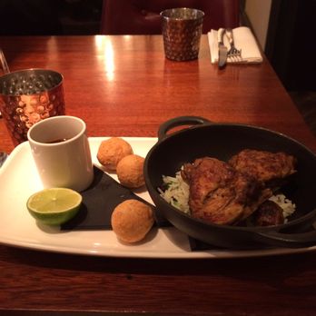 The Alchemist - Jerk chicken, rice peas and dumplings:) - Cocktail Bars Near Me - Birmingham, XWM
