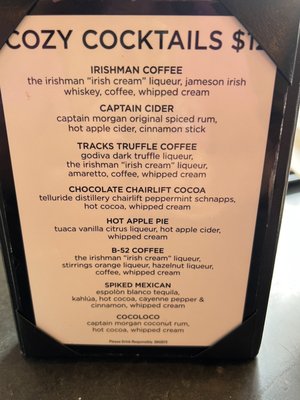 Menu photo 2 Tracks Cafe & Bar Telluride, CO Menu photo 2 Tracks Cafe & Bar Telluride, CO