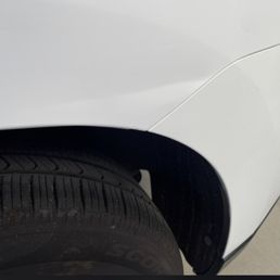 Original dent in hard to reach location Original dent in hard to reach location