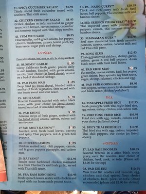 Menu photo 5 Bloomn' Thai Bloomsburg, PA
