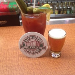 Water Street Brewery Lake Country - Be sure to ask if they have a SPECIAL Bloody Mary on the menu before you order their plain one. I missed out!