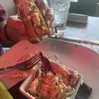 Corvette Bar & Grill - Albacore Tuna and Cole slaw Sorry, it got gobbled up before I could get a good photo!! - Sports Bars Near Me - Grants Pass, Oregon