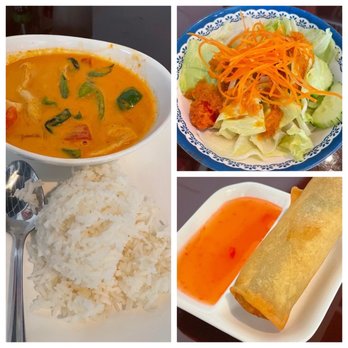 Tokyo Thai Sushi Japanese Restaurant - Red curry, salad & spring roll - Japanese Near Me - Naples, Florida Tokyo Thai Sushi Japanese Restaurant - Red curry, salad & spring roll - Japanese Near Me - Naples, Florida