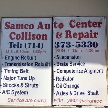 Samco Auto Center - Body Shops Near Me - Westminster, California Samco Auto Center - Body Shops Near Me - Westminster, California