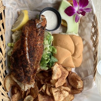 Gramma Dot's - Blackened Grouper Sandwich - Seafood Near Me - Sanibel, Florida Gramma Dot's - Blackened Grouper Sandwich - Seafood Near Me - Sanibel, Florida
