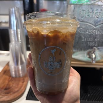 Blue Hummingbird Coffee and Kitchen - Blue Hummingbird Latte - Coffee Roasteries Near Me - Irvine, California