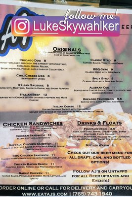 Menu photo 7 AJ's West Lafayette, IN