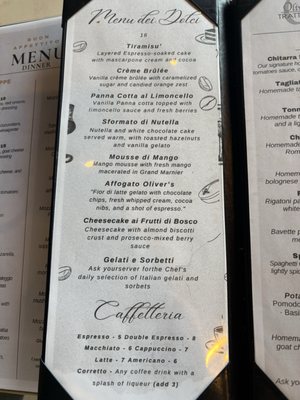 Menu photo 5 Oliver's Trattoria Irvine, CA