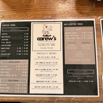 Carew's Coffeehouse - Coffee & Tea Near Me - Lake Worth Beach, Florida