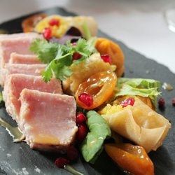 Opéra - Täglich wechselndes business lunch menu - vorspeise mit schwertfisch