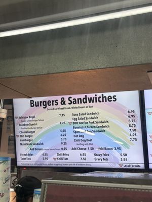 Menu photo 2 Rainbow Drive-In Honolulu, HI