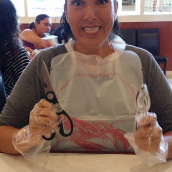 Cajun King Aiea - They give you all the stuff you need to attack the food: bib, gloves, scissors,  shell cracker, etc etc. - Seafood Near Me - Aiea, Hawaii