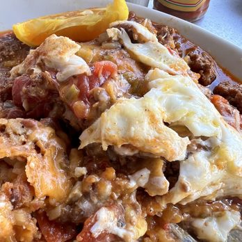 Sunshine Café - Enchilada, with chorizo breakfast plate. - Breakfast & Brunch Near Me - Silverthorne, Colorado
