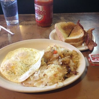 Canterbury Palace - 2 eggs, hash browns with peppers and onions, bacon and toast for $3.15!! Can't beat it - Diners Near Me - Redford, Michigan