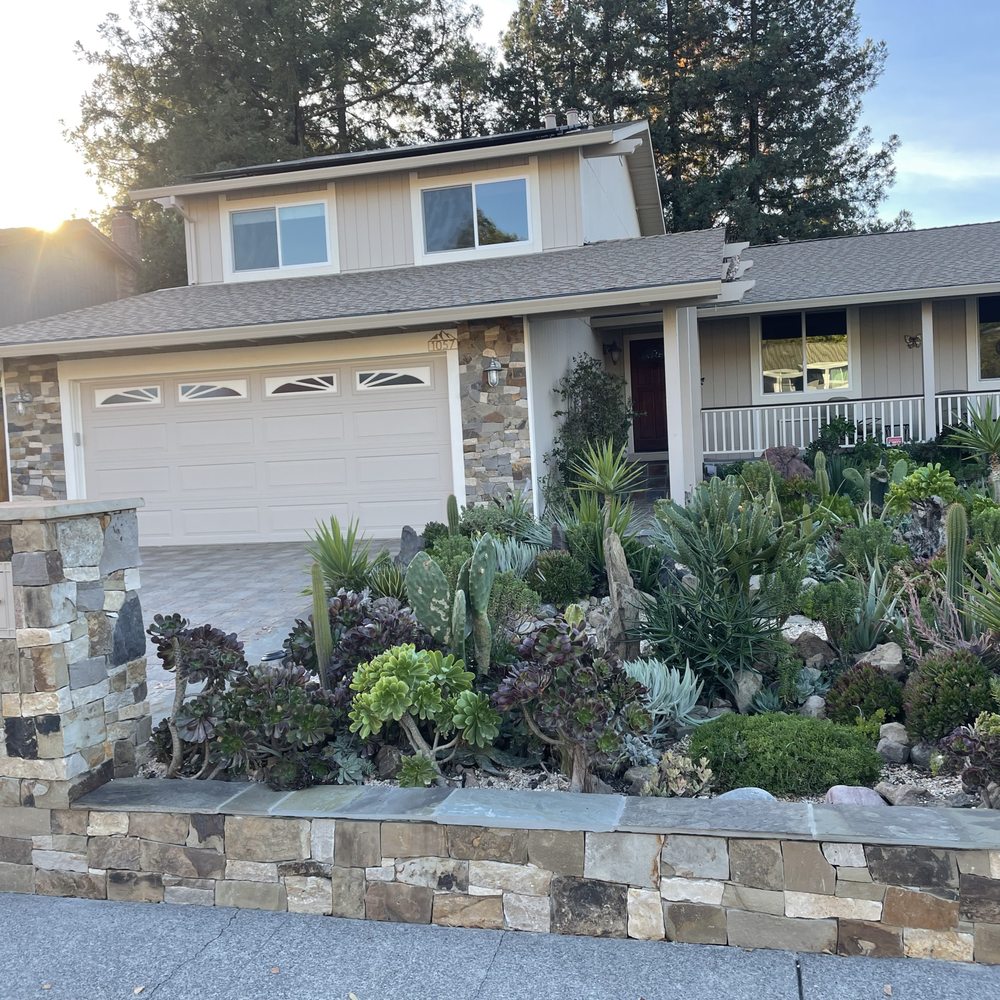Sergio's Masonry - AFTER: He built us a beautiful retaining wall in front yard to fix the rock wall. This was his idea and creation. - Masonry/Concrete Near Me Sergio's Masonry - AFTER: He built us a beautiful retaining wall in front yard to fix the rock wall. This was his idea and creation. - Masonry/Concrete Near Me