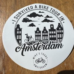 Mike's Bike Tours - This is the sticker Hugh gave us after our tour!