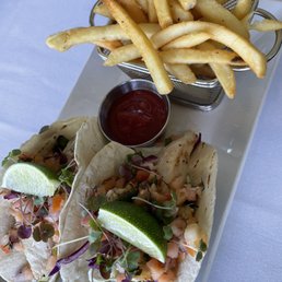 Fish Tacos with Fries