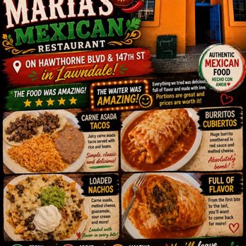 Maria's Mexican Restaurant - Mexican Near Me - Lawndale, California