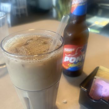 Las Orquideas Restaurant - Pony Malta con leche  deliciosa - Colombian Near Me - Pompano Beach, Florida