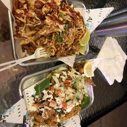 Pulled pork fry's and gyro