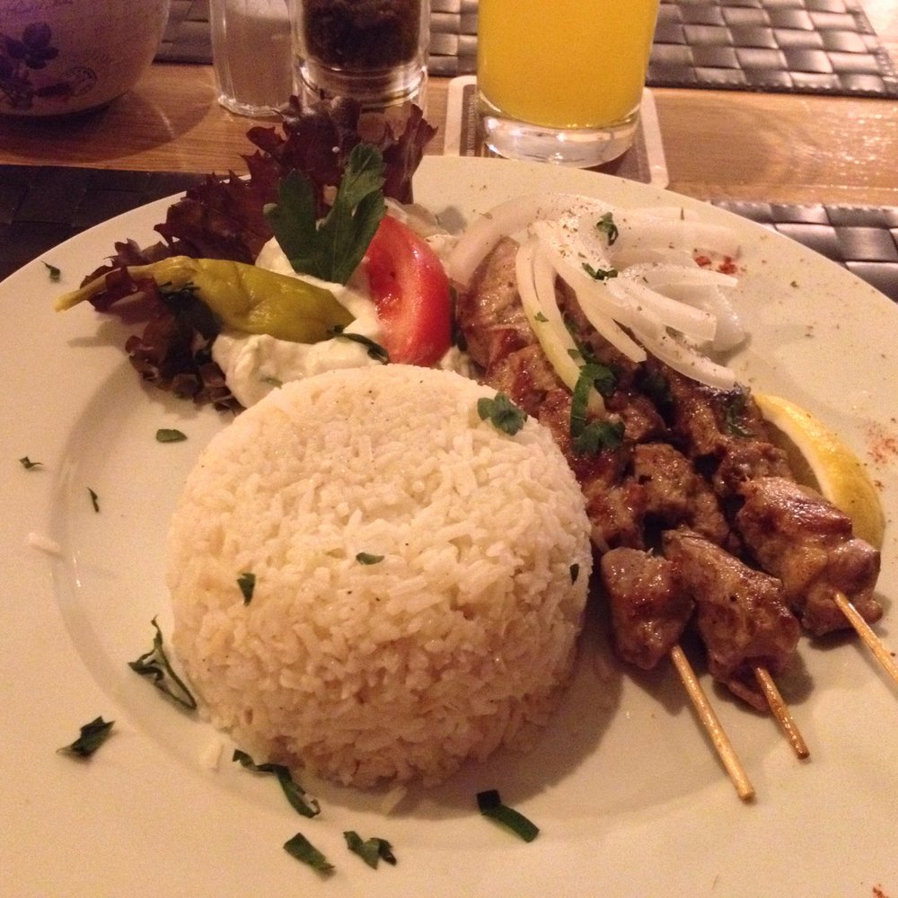 Mediterraneo - Souvlaki with rice - Greek Near Me - Stuttgart, BW