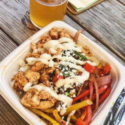 Intruck Coastal Bites - Chicken Rice Bowl with Garlic Aioli.