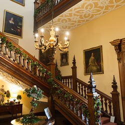 Arley Hall & Gardens - The mansion all decorated for Christmas