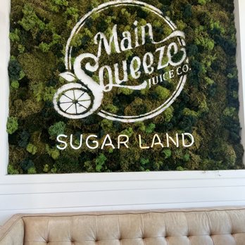 Main Squeeze Juice Co. - a moss covered wall - Juice Bars & Smoothies Near Me - Sugar Land, Texas