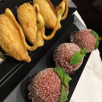 Fusion Delight - Baked Durian Puffs + Purple Yam Strawberry Balls - Chinese Near Me - San Leandro, California Fusion Delight - Baked Durian Puffs + Purple Yam Strawberry Balls - Chinese Near Me - San Leandro, California
