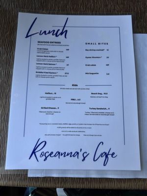 Menu photo 2 Roseanna's Cafe Oceanside, OR Menu photo 2 Roseanna's Cafe Oceanside, OR