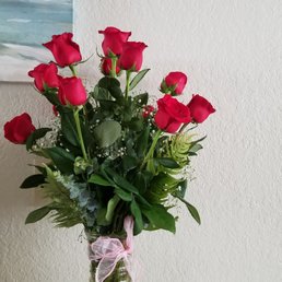 One dozen long stem roses One dozen long stem roses