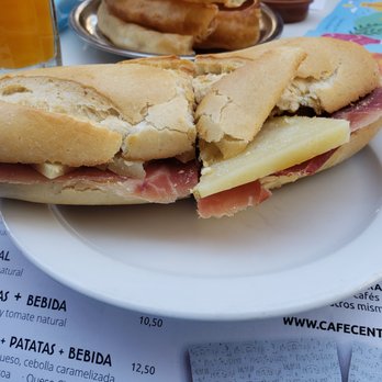 Cafe Central - Ham and Cheese - Coffee & Tea Near Me - Málaga, Massachusetts