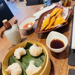 Crystal Shrimp Dumpling and Crab Rangoon