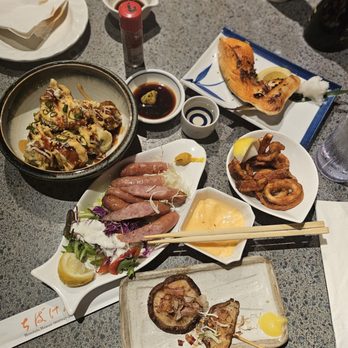 Chiba ken - Fire cracker balls, arabiki, salmon jaw, mushroom, kalamari - Sushi Bars Near Me - Honolulu, Hawaii