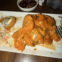 To much cheese hiding sushi