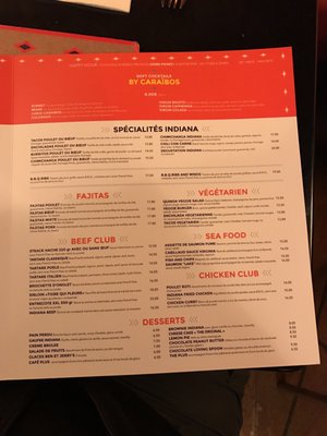 Menu photo 1 Indiana Café Paris, 75